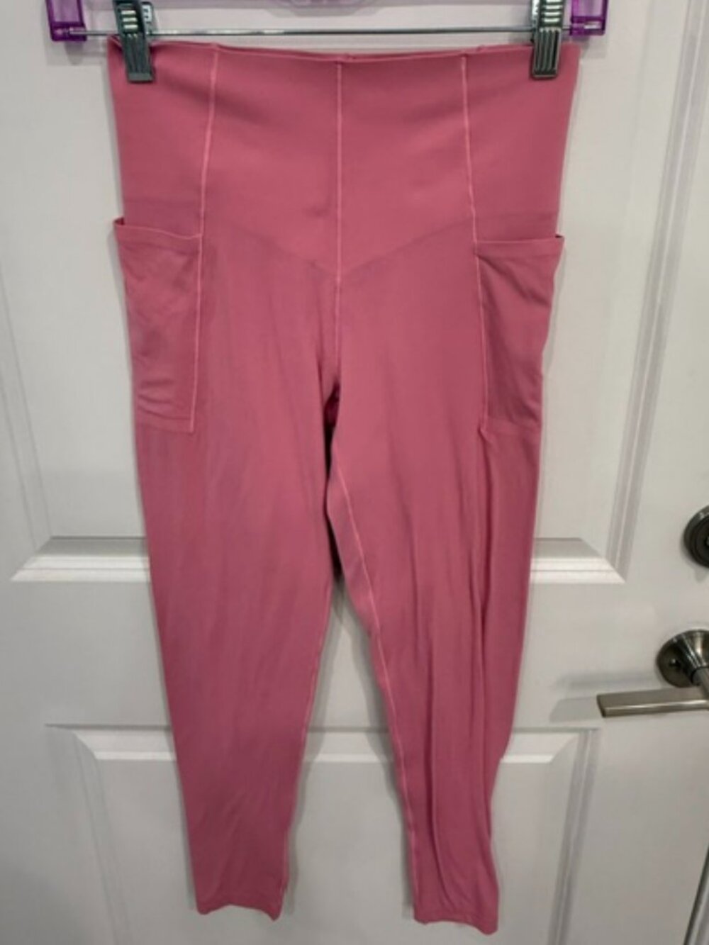 Offline by Aerie Pink High Waisted Compression Leggings with Pockets